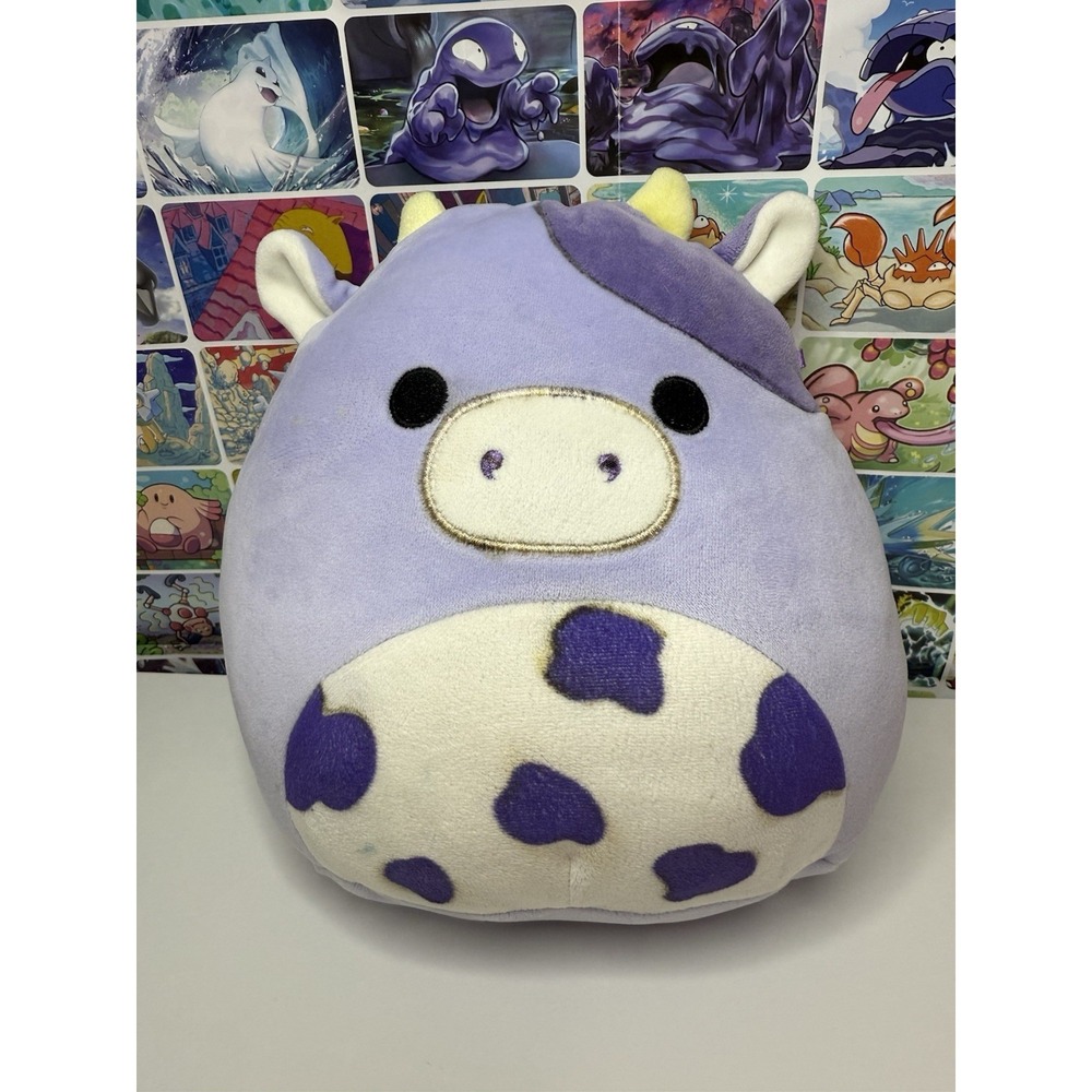 Squishmallows Bubba Purple Cow‎ Plush 8" Stuffed Animal Kellytoy